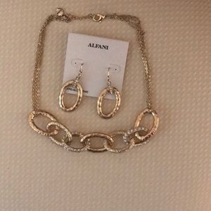 Alfani earrings and matching necklace